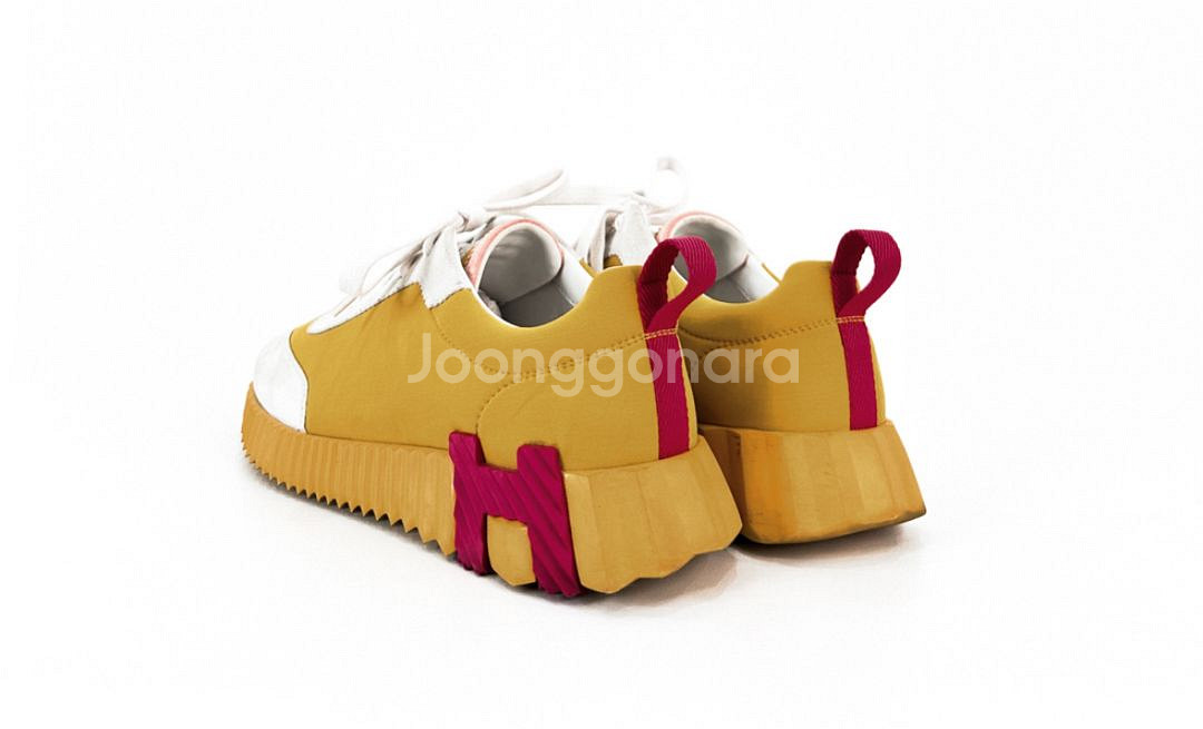 37] 에르메스 22fw 여성 바운싱 스니커즈 머스타드--3
