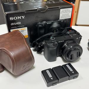 소니 a6400 미러리스 카메라 + 16-50렌즈
