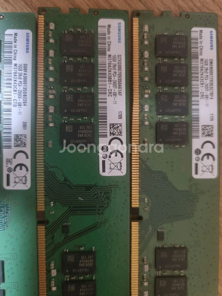 삼성 ddr4 16g(2400t)램 3개 팝니다--0