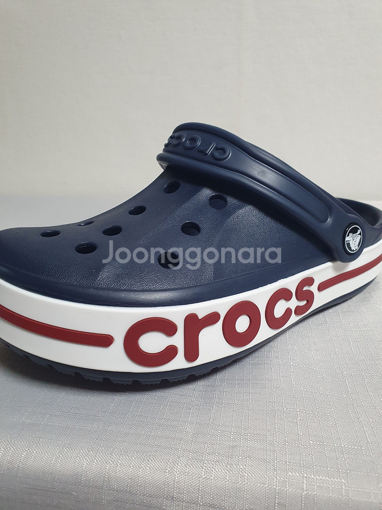 택포가 240mm 크록스 샌들 바야밴드 클로그 네이비--3