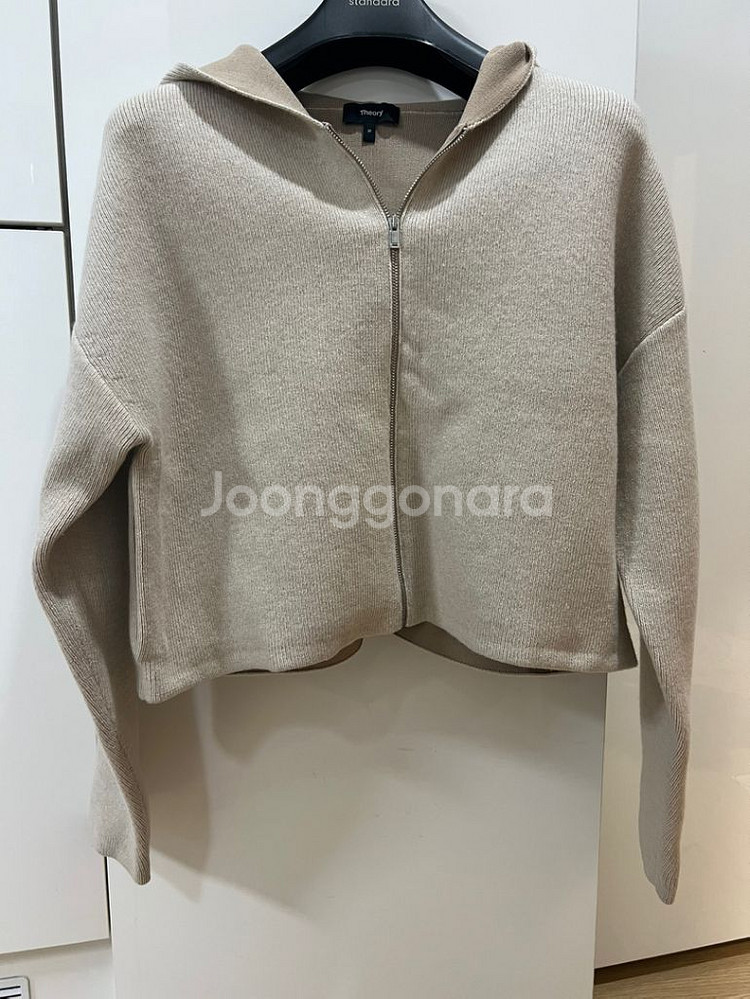 띠어리 캐시미어 후드 가디건 (새상품)--0