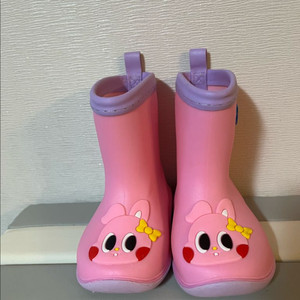 140) 한두번 신은 귀여운 토끼핑크 아동 장화