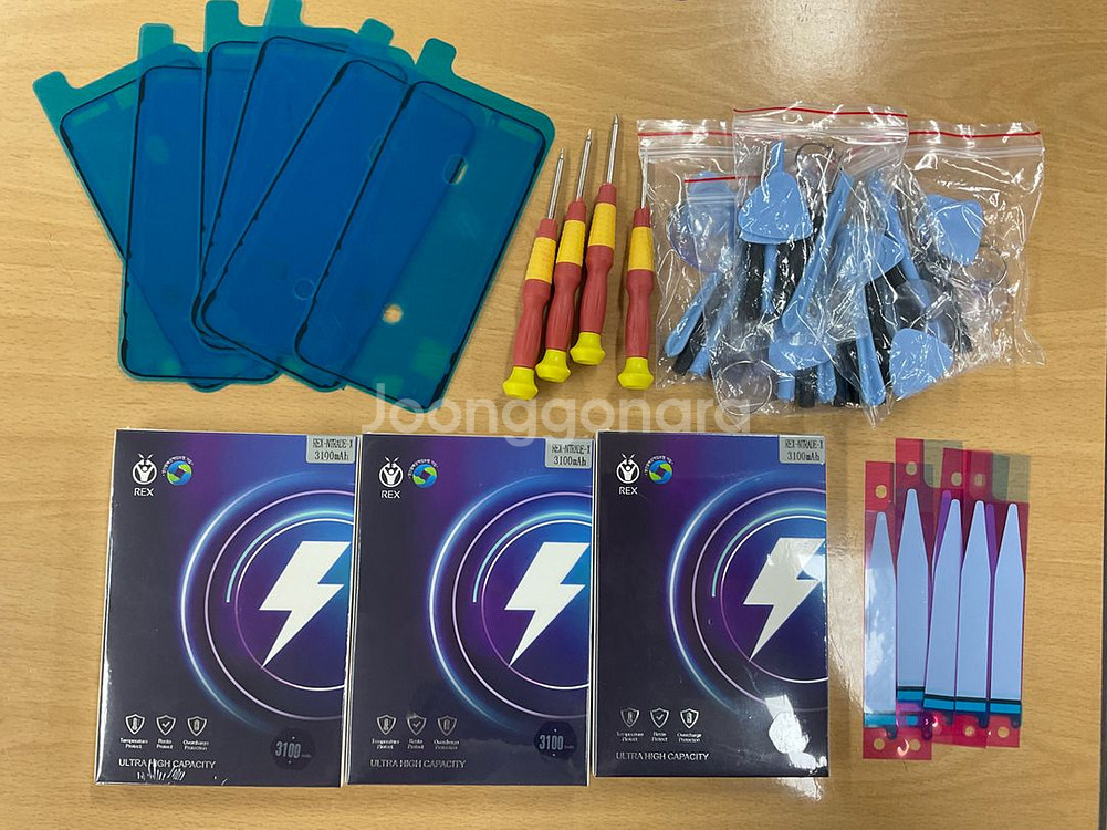 렉스 아이폰X 배터리 3100mAh 대용량 수리공구포함--2