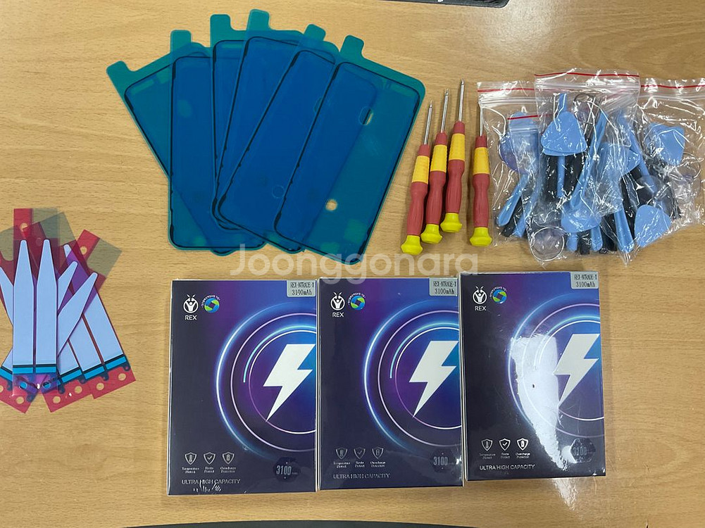 렉스 아이폰X 배터리 3100mAh 대용량 수리공구포함--4