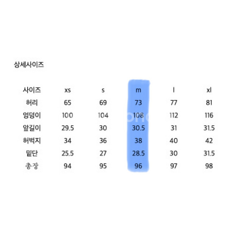 BLW 블루워시 어반힙 데님 팬츠 M--3