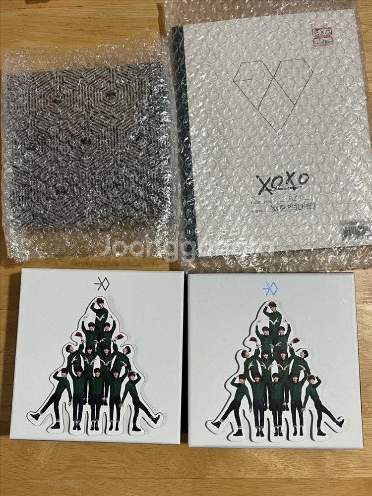 엑소 싸인앨범 12월의기적, 늑대와미녀, 중독--0