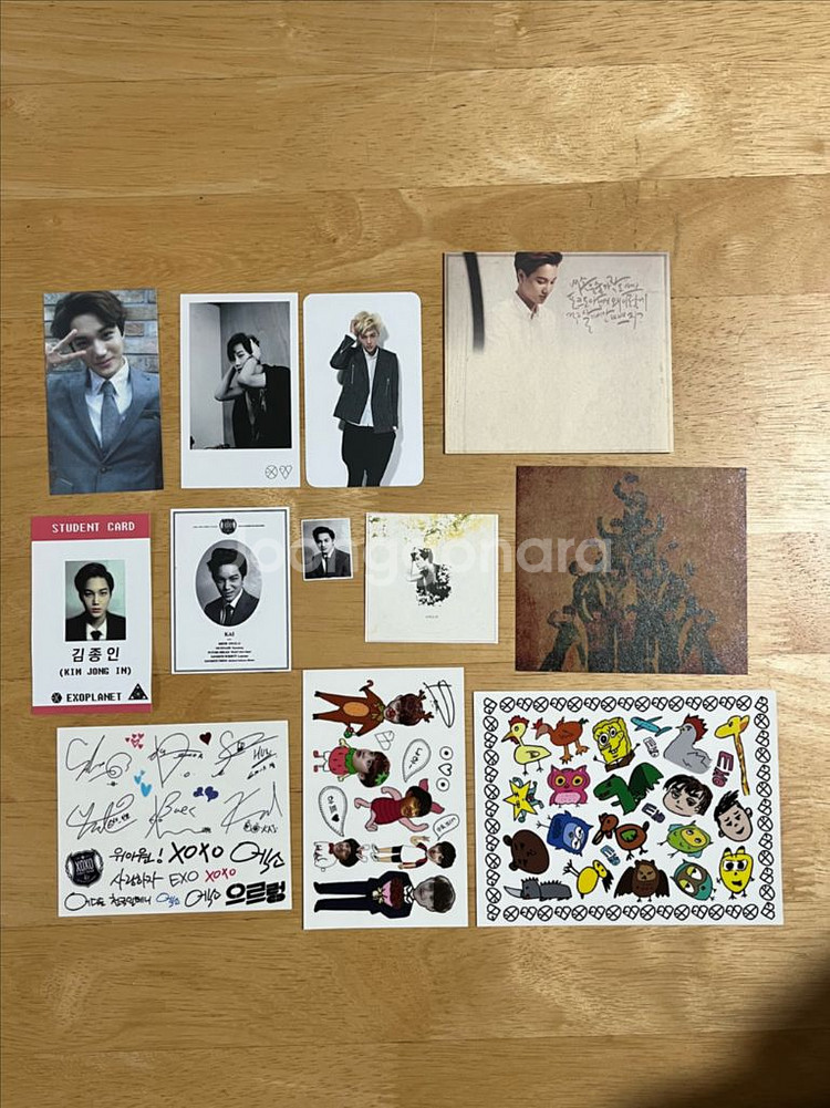 엑소 싸인앨범 12월의기적, 늑대와미녀, 중독--2