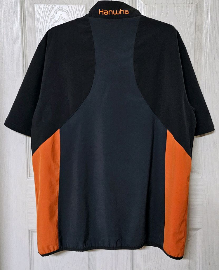 [105] 한화이글스 스켈리도 반팔 반집업 바람막이--1