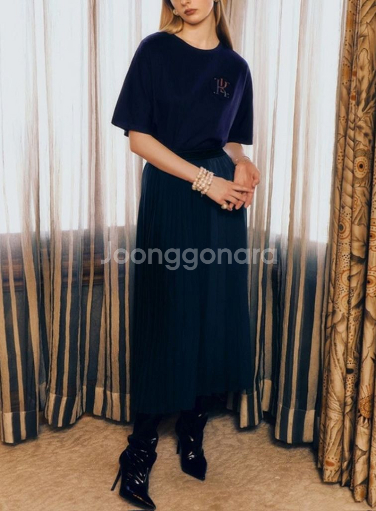 칼라거펠트 간절기용 플리츠 스커트(77) ㅡ새상품--6