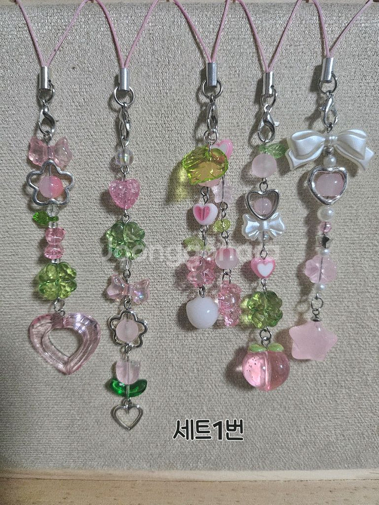 비즈키링 세트--0