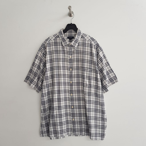 버버리 아이보리 반팔셔츠