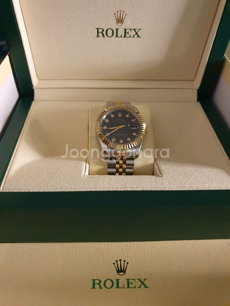 로렉스콤비36mm 흑판 데이저스--0
