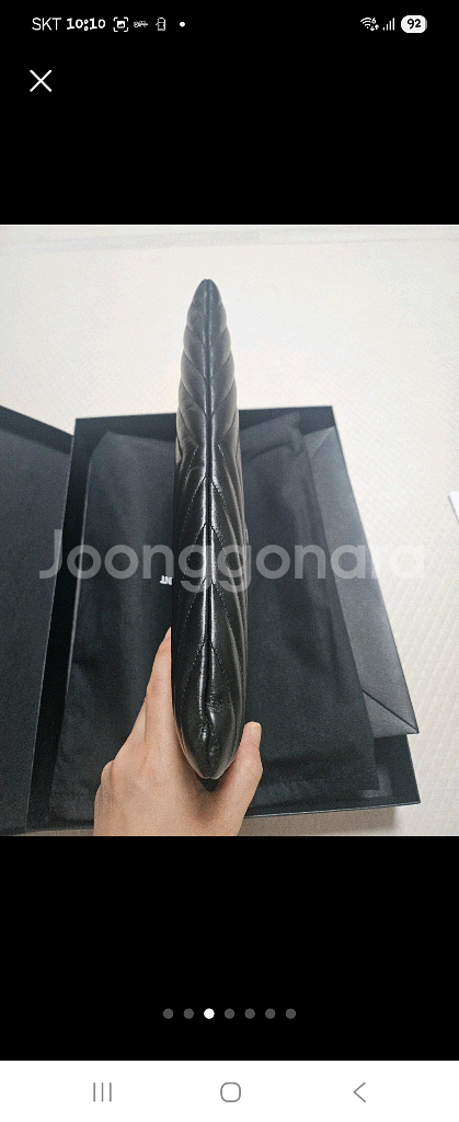 생로랑 마틀라세 클러치 블랙 새상품--2
