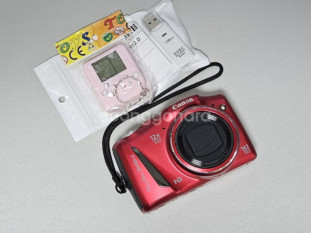 캐논 파워샷 sx150is 레드 A급 y2k 디카--4
