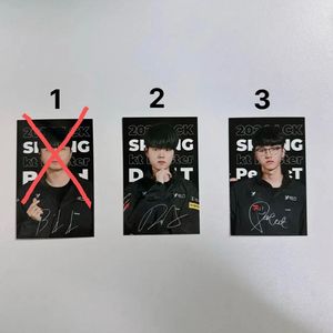 kt롤스터 데프트 비디디 퍼펙트 김혁규 포토카드 포카