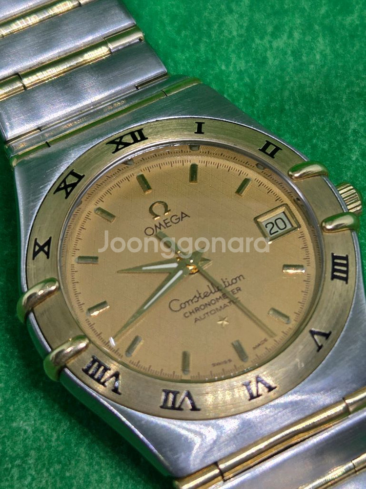 오메가 컨스틸레이션 풀바 오토 18k--1