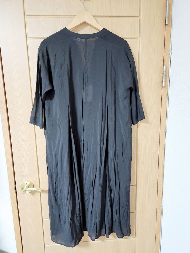 새상품) 니코엔드 블랙 롱 셔츠원피스 m 66 77 이미지