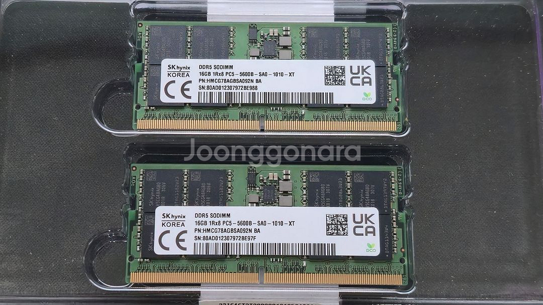 노트북메모리 Sk hynix DDR5 16GB 5600--0