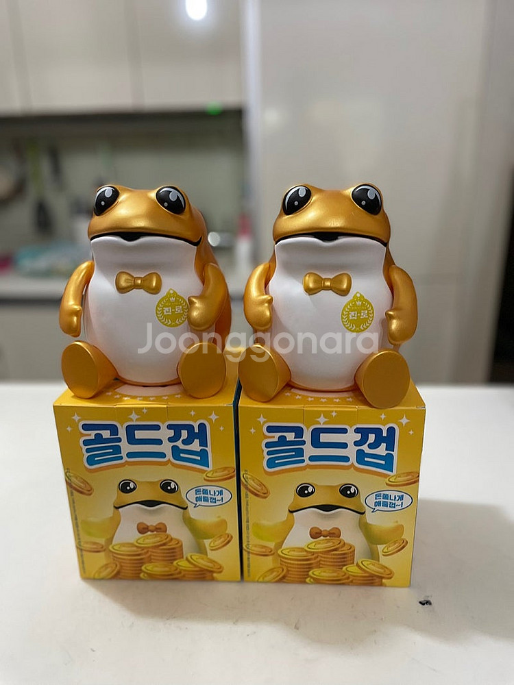 진로 두꺼비 피규어 골드껍--0