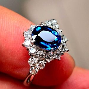 무려 1.94ct 천연 극상급 사파이어 다이아 반지