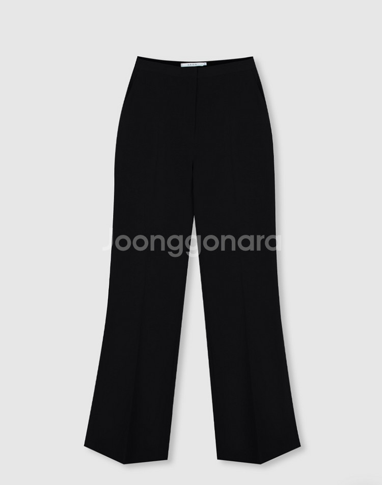 마레아 썸머 세미 부츠컷 슬랙스 블랙 롱 S--4