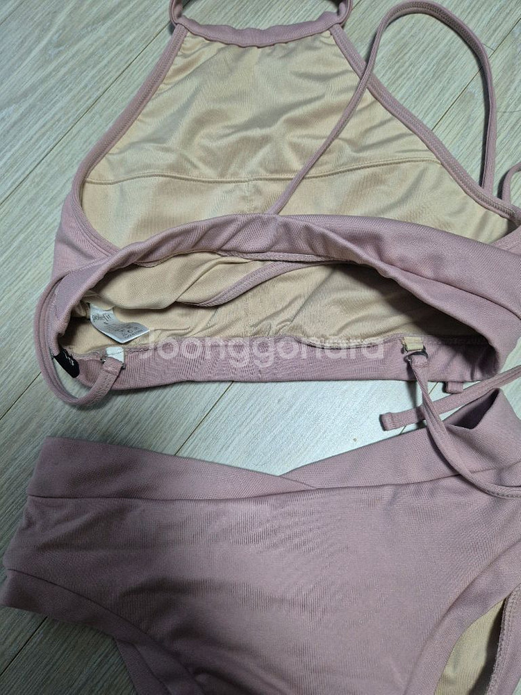 폴핏 플리츠 홀터 리브핏 세트 (인디핑크) s 팝니다--1