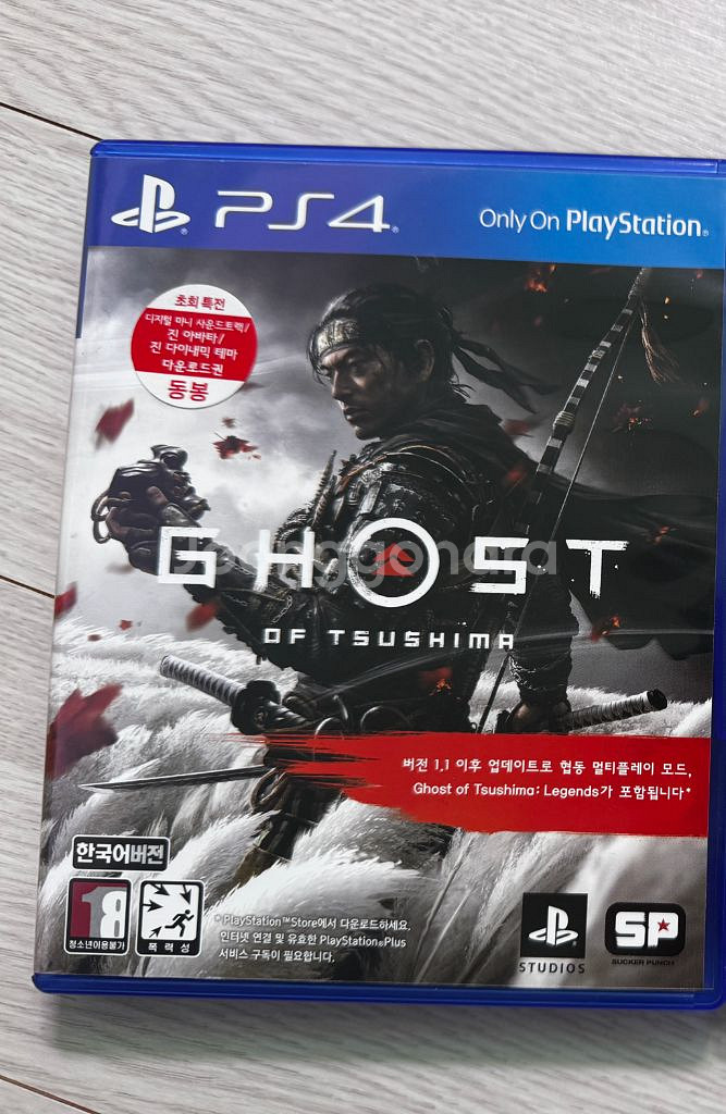 고스트 오브 쓰시마 ps4, ps5 겸용 팝니다--0