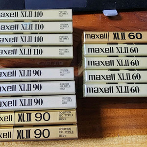 맥셀 XL II 고급 크롬 공테이프.미개봉 신품 14개