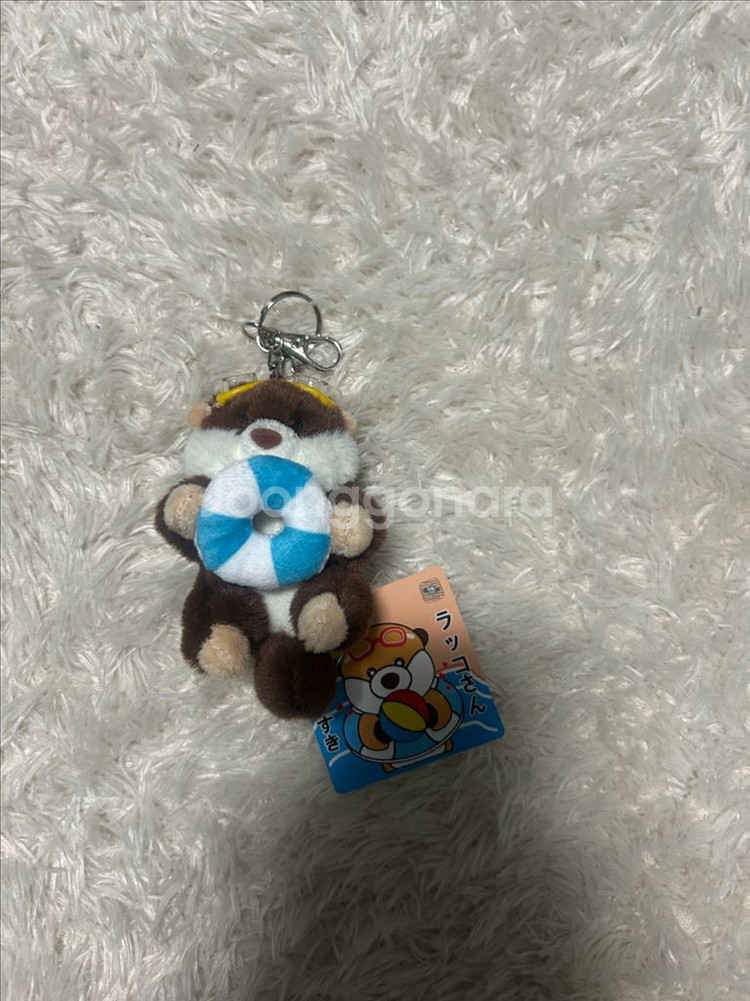(새상품)랏코상 수달 해달 키링8cm--1