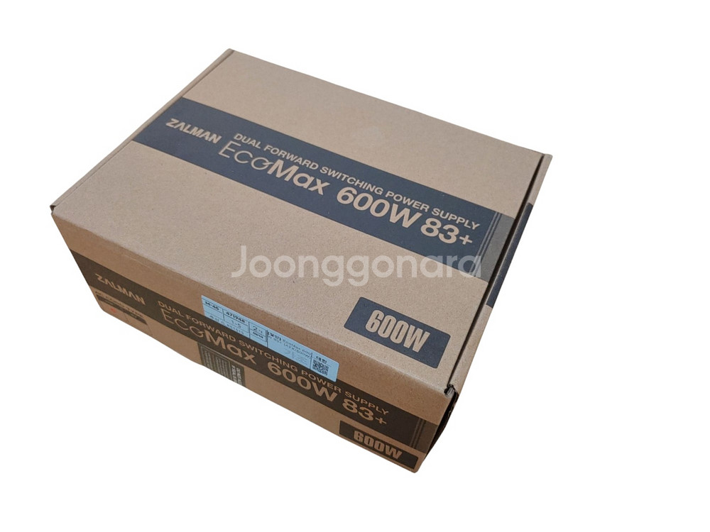 풀박스 잘만 EcoMax 600W 83+ 파워서플라이--0