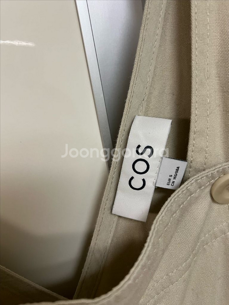 코스 COS 랩 백 와이드레그 덩거리 멜빵 오버롤 팬츠--8