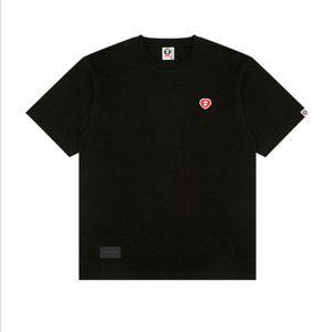 AAPE 나우 하트 티셔츠 블랙 XL