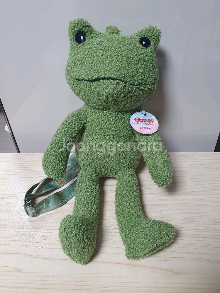 (새제품) 개구리 인형가방--0