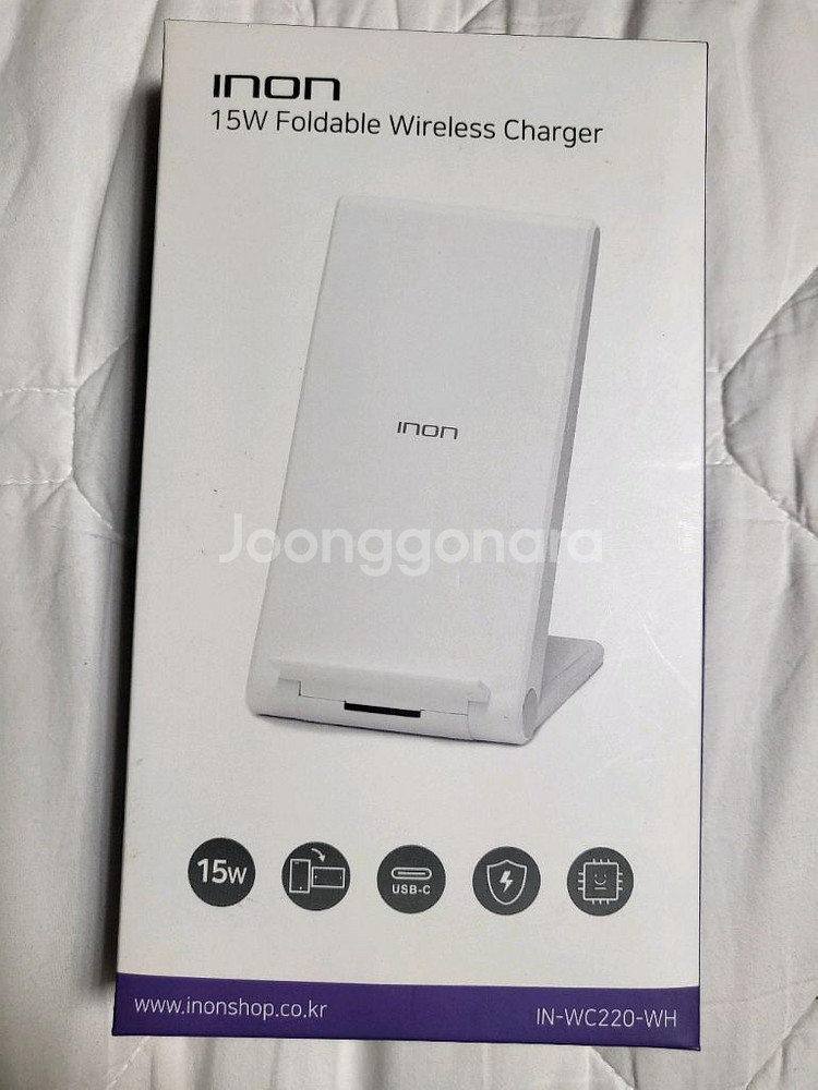 INON 15W 접이식 무선 충전기 새상품--0