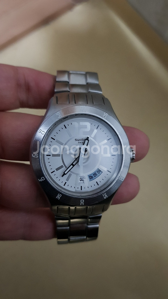 스와치 메탈시계--0