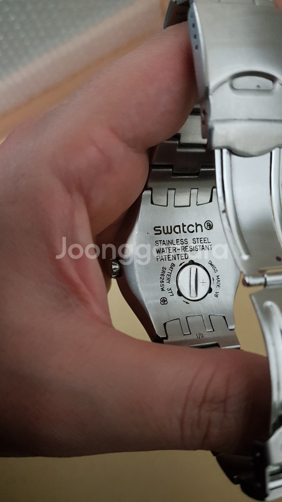 스와치 메탈시계--4