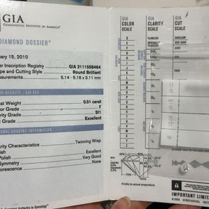 GIA 5부1리 0.51ct 다이아몬드