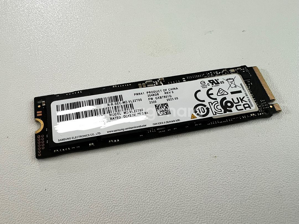 삼성전자 SSD PM9A1 2TB 팝니다--0