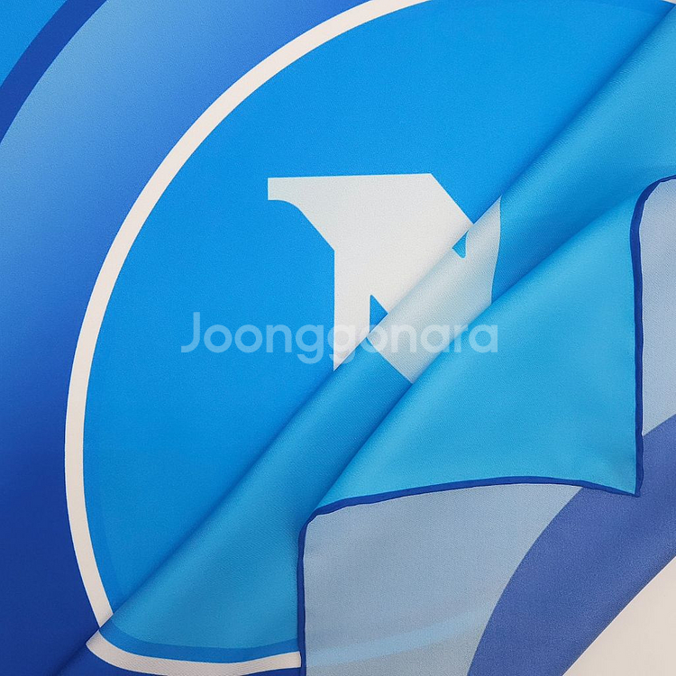 세리에 SSC나폴리 굿즈 로고 머플러 축구 실크 스카프--4