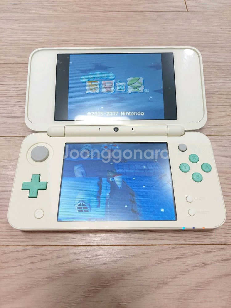 닌텐도2dsxl 튀동숲에디션 한글판 + 게임--3