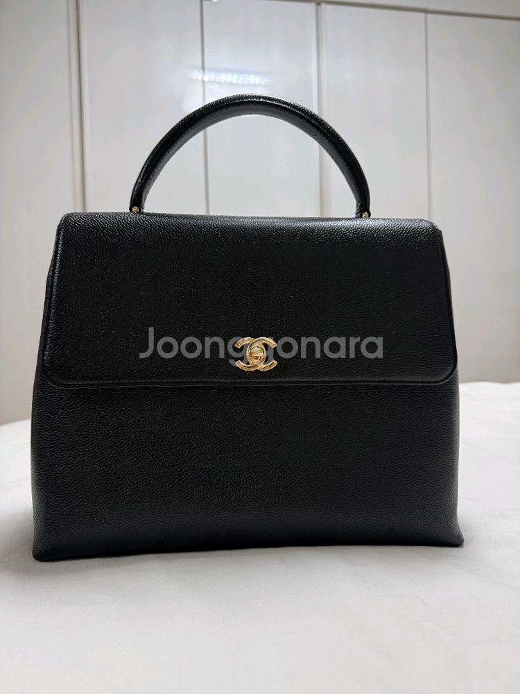샤넬 캐비어 켈리백 탑핸들 빈티지--0