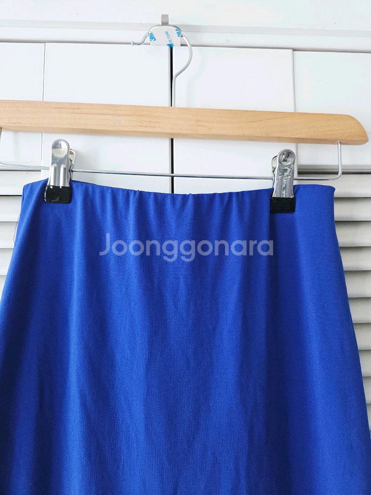 쨍파랑 H라인 찰랑 허리밴딩스커트(아이스원단)--1
