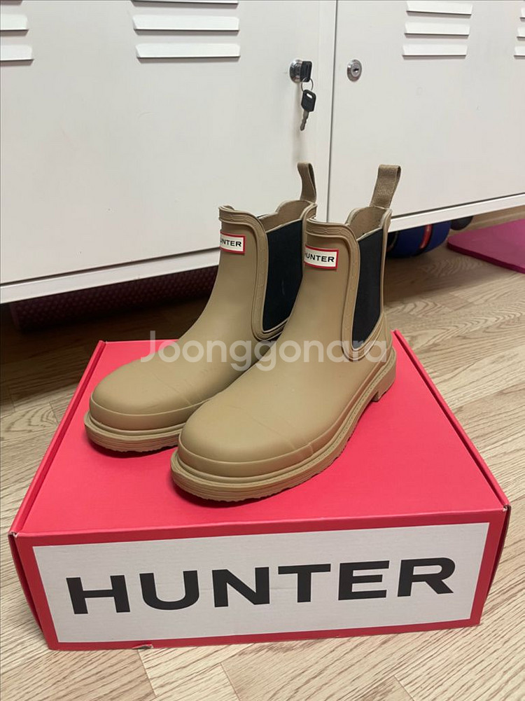 헌터 코만도 첼시 레인 부츠--0