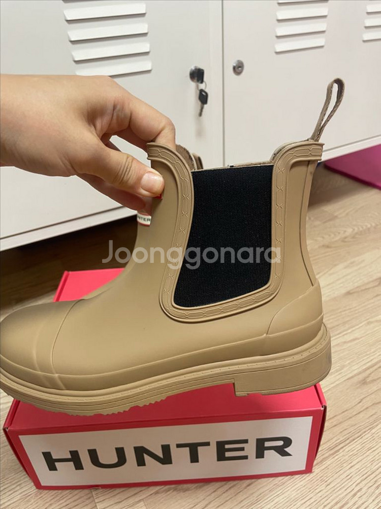 헌터 코만도 첼시 레인 부츠--2