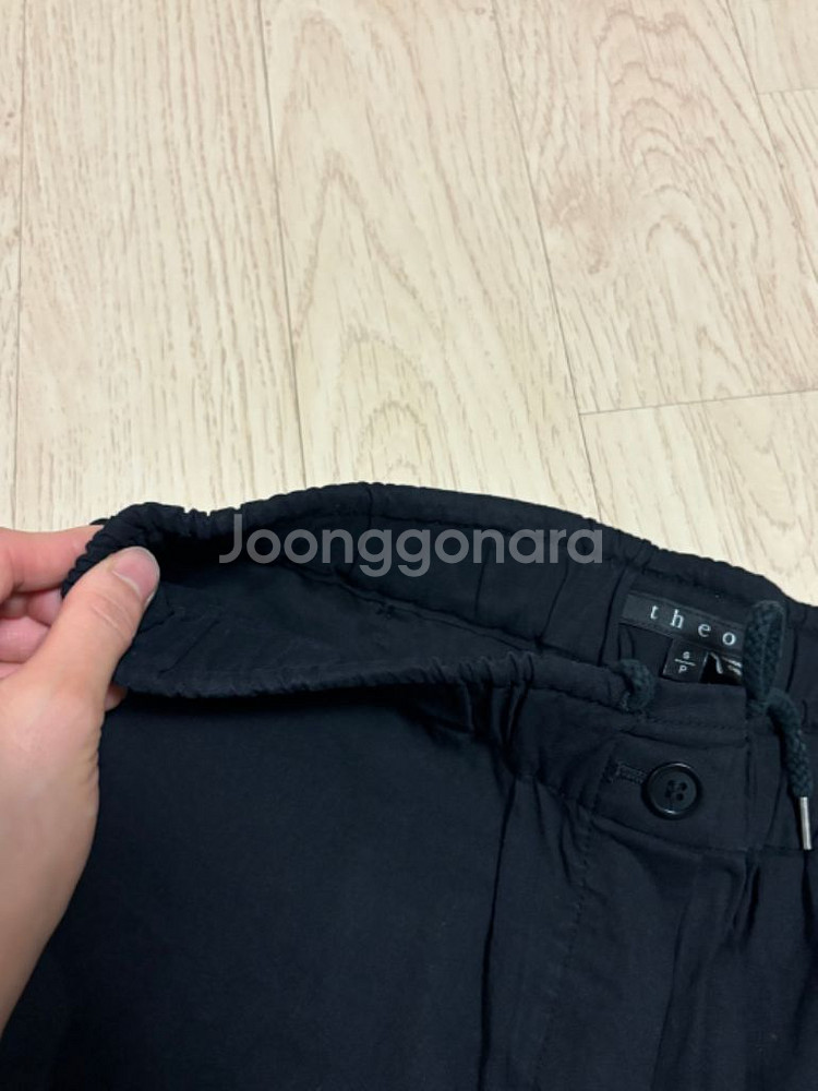 띠어리 린넨 밴딩팬츠팝니다--3