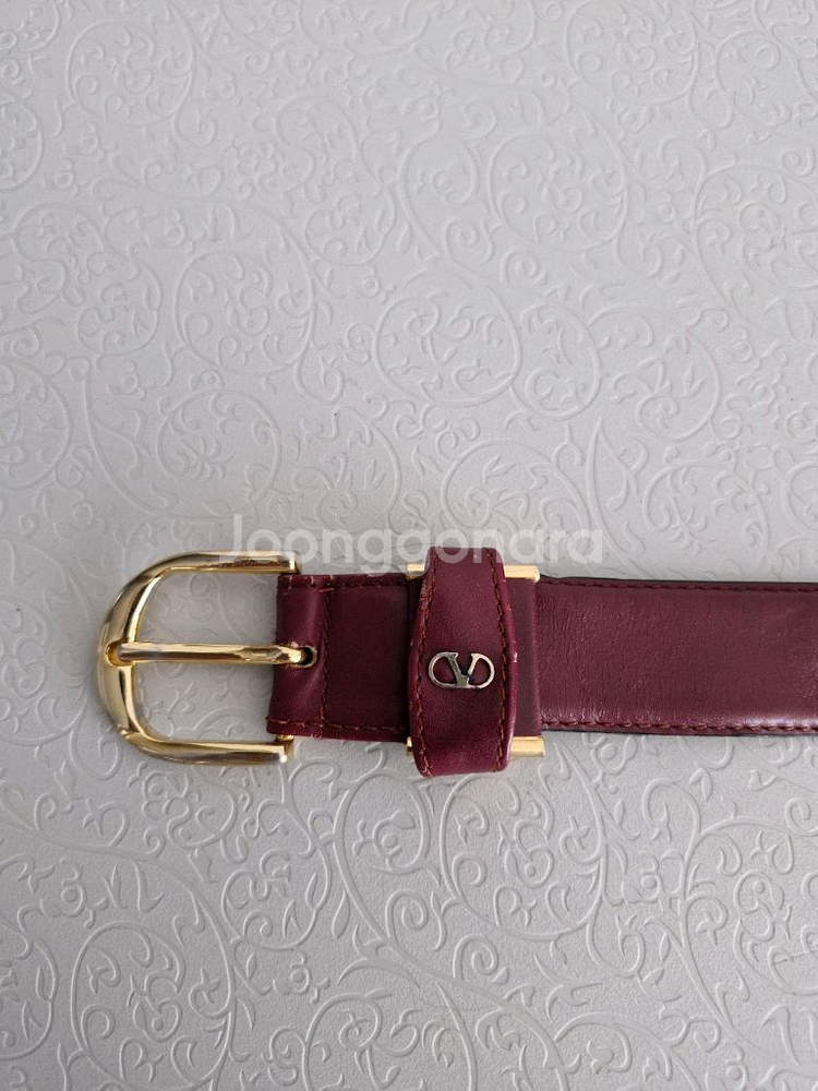 발렌티노 여성 가죽벨트 정품--4