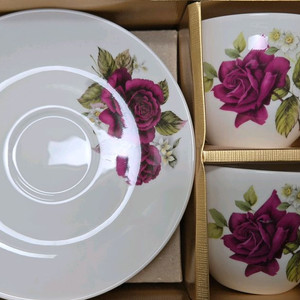 한국도자기 커피잔 2인세트 4p