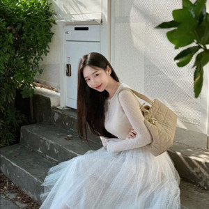 이부베 더요니아 스완 도트 샤스커트