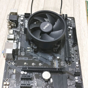 메인보드 GA-A320M-S2H +CPU 2200G