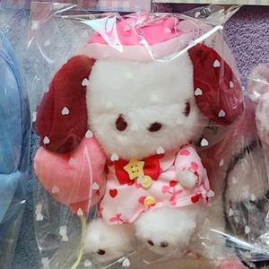 산리오 포차코 파자마파티 마스코트 인형